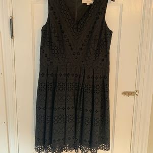 LOFT - Lace Dress - Black